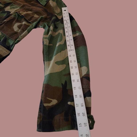Vintage 1980s US Military Woodland Camo BDU Jacket - Picture 6 of 7